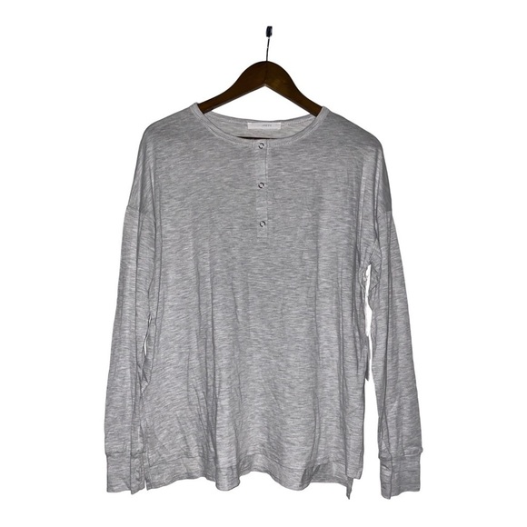 Six/Fifty Tops - Six/Fifty Snap Up Long Sleeves‎ Henley Tee Shirt Soft Casual Cozy Women XS NEW